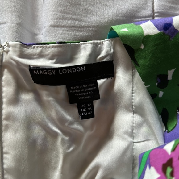 Maggy London  Floral Cotton Poplin Midi Dress - Picture 4 of 8